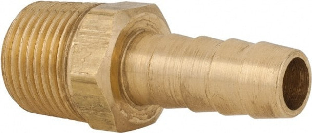 Parker 125HBL-6-6 Barbed Hose Fitting: 3/8" x 3/8" ID Hose, Male Connector