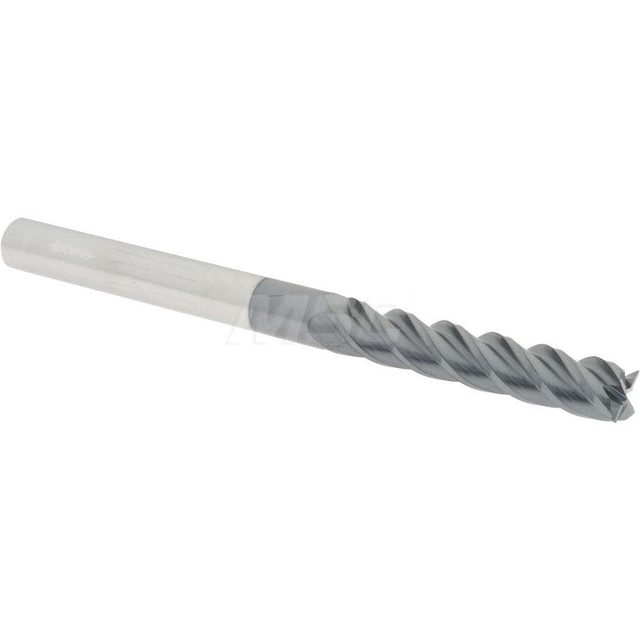 Accupro 12183267 Square End Mill: 5/16'' Dia, 1-5/8'' LOC, 5/16'' Shank Dia, 4'' OAL, 4 Flutes, Solid Carbide