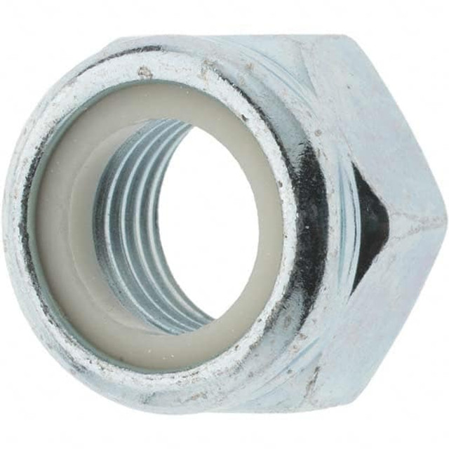 Value Collection NL500160Z-025B Hex Lock Nut: Insert, Nylon Insert, Grade 8 Steel, Zinc-Plated