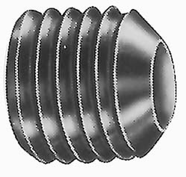 Value Collection 601407BR Set Screw: 5/8-11 x 6", Cup Point, Alloy Steel, Grade ASTM F912