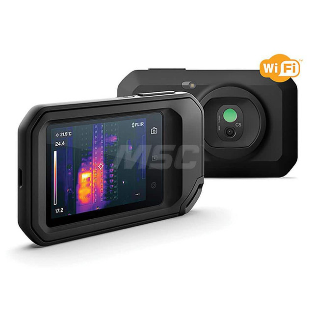 FLIR 89401-0202 Thermal Imaging Cameras; Camera Type: Thermal Imaging IR Camera; Display Type: 3" Color LCD; Compatible Surface Type: Dull; Dark; Light; Shiny; Field Of View: 45 Degree Horizontal x 34 Degree Vertical; Power Source: Li-Ion Rechargeabl