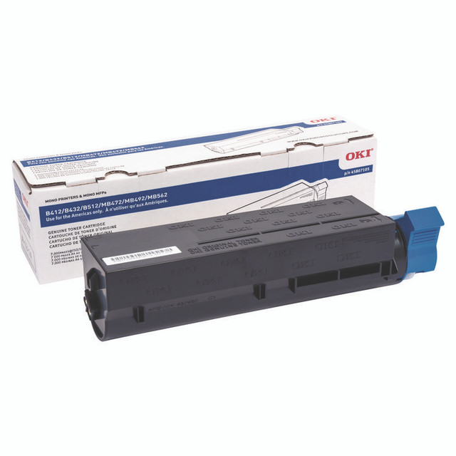 OKIDATA 45807105 45807105 Toner, 7,000 Page-Yield, Black
