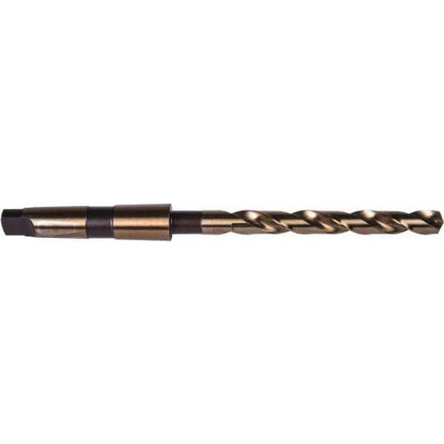 Precision Twist Drill 6000779 Taper Shank Drill Bit: 0.7188" Dia, 3MT, 135 °, High Speed Steel