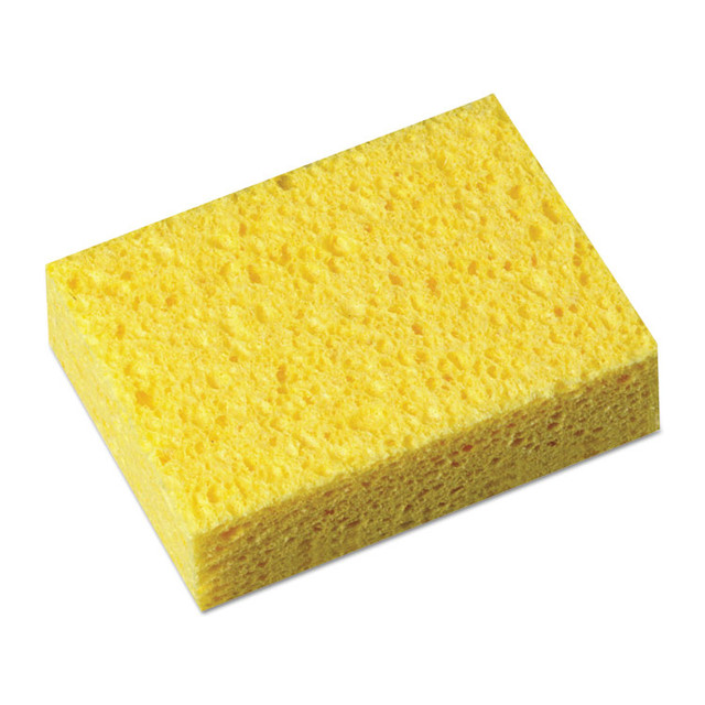 3M/COMMERCIAL TAPE DIV. C31 Commercial Cellulose Sponge, Yellow, 4.25 x 6, 1.6" Thick, Yellow