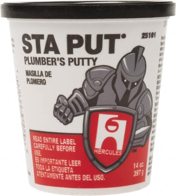 Hercules 25101 Putty; Type: Plumber's Putty ; Container Size: 14 oz. ; For Use With: Sealing ; Color: Off-White ; PSC Code: 8040 ; Product Service Code: 8040