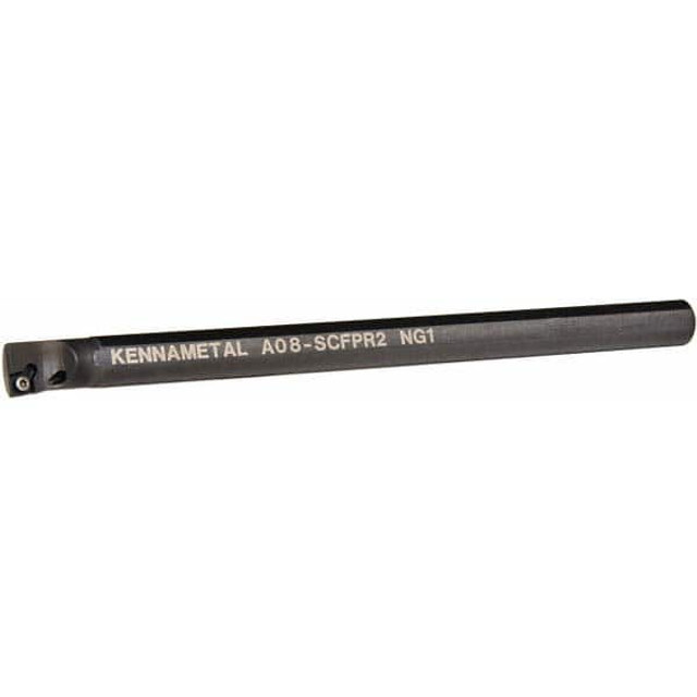 Kennametal 1094727 Indexable Boring Bar: A08SCFPR2, 15.24 mm Min Bore Dia, Right Hand Cut, 1/2" Shank Dia, Steel