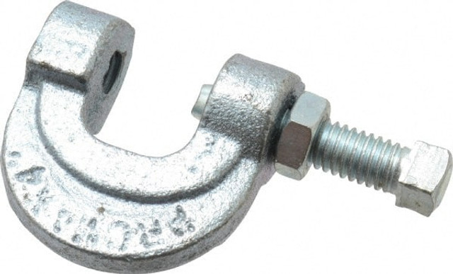 Empire 23LG0038 C-Clamp with Locknut: 3/4" Flange Thickness, 3/8" Rod