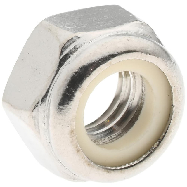 Value Collection 2-MN-8 Hex Lock Nut: Insert, Nylon Insert, Grade 316 & A4 Stainless Steel, Uncoated