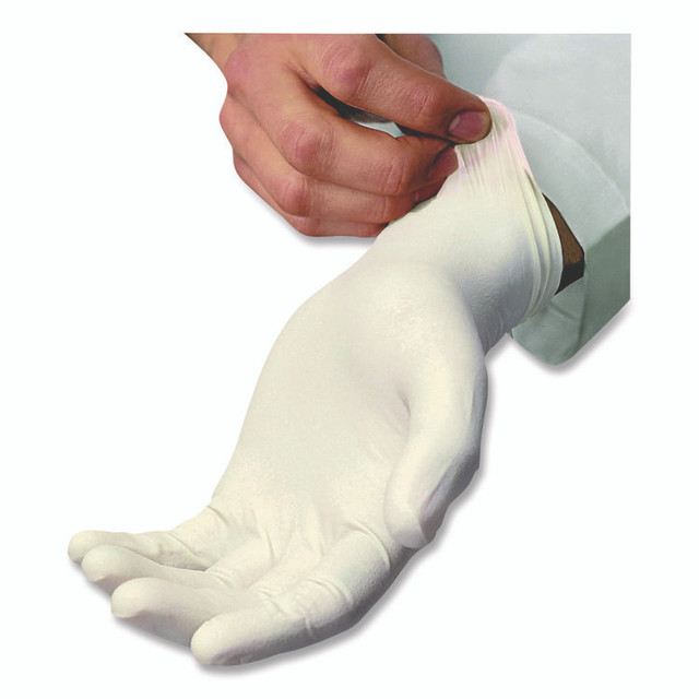 TRADEX INTERNATIONAL AMBITEX® LXL5201 L5201 Series Powder-Free Latex Gloves, X-Large, 4 mil Thick, 9" Long, Cream, 100/Box