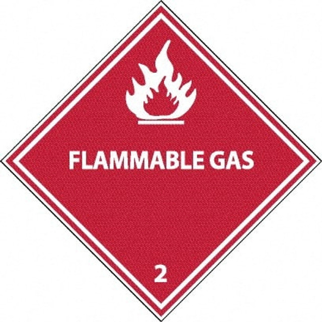 AccuformNMC DL2AP 25 Qty 1 Pack Flammable Gas DOT Shipping Label