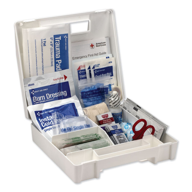 FIRST AID ONLY, INC. 90588 ANSI 2015 Compliant Class A Type I and II First Aid Kit for 25 People, 89 Pieces, Plastic Case