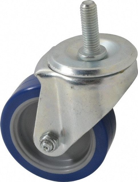 E.R. Wagner 3F09B9B25000110 3-1/2" Diam x 1-1/4" Wide x 4-1/2" OAH Stem Mount Swivel Caster