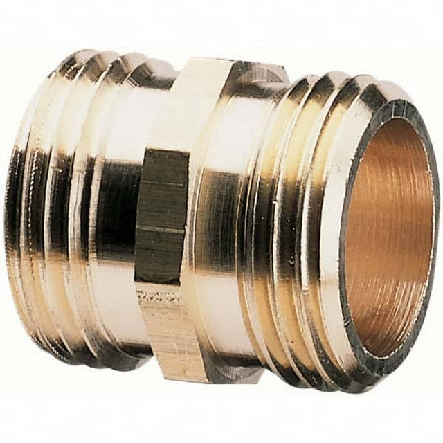 Gilmour 877014-1002 Garden Hose Connector: Male Hose to Male Hose, 3/4" NH x 3/4" NH, Metal