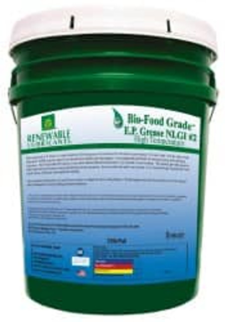 Renewable Lubricants 87504 Extreme Pressure Grease: 35 lb Pail, Biobased & High Oleric Base Stock