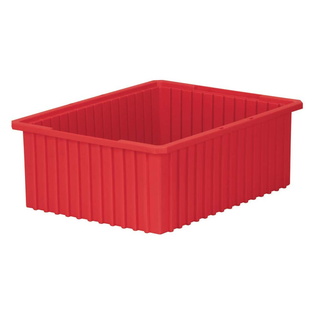 Akro-Mils 33228 RED Polypropylene Dividable Storage Tote: 50 lb Capacity