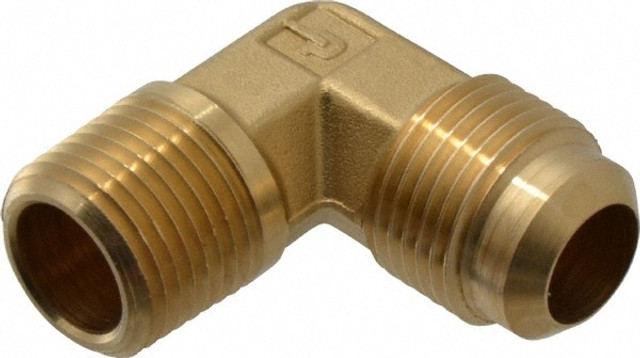 Parker 149F-10-8 Brass Flared Tube Male Elbow: 5/8" Tube OD, 1/2-14 Thread, 45 ° Flared Angle