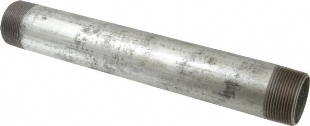 B&K Mueller 567-120HN Galvanized Pipe Nipple: 1-1/2", 12" Long, Schedule 40, Steel