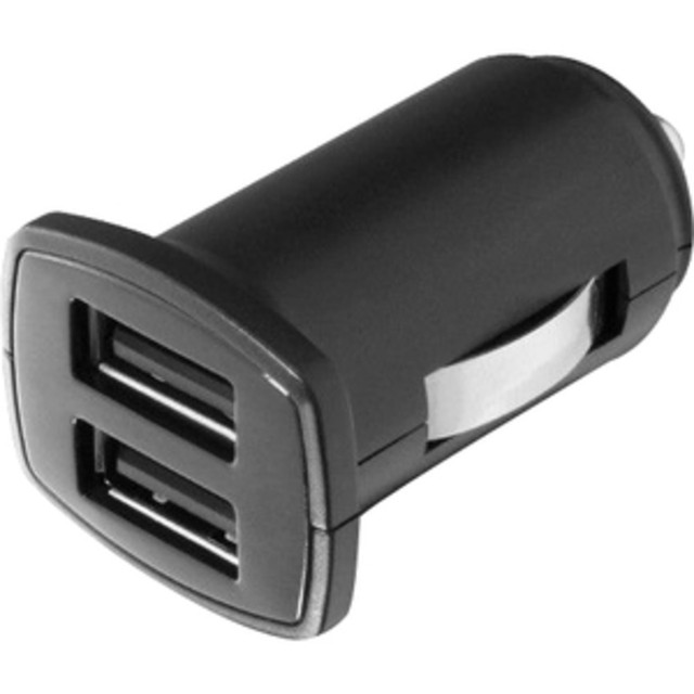 ALURATEK, INC. AUCC03F Aluratek Dual USB Auto Charger - 12 V DC Input - 5 V DC/2 A Output