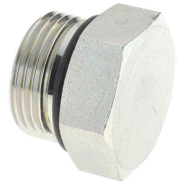 Parker -16295-8 Industrial Pipe Hex Plug: 1-3/16-12 Male Thread, Male Straight Thread O-Ring