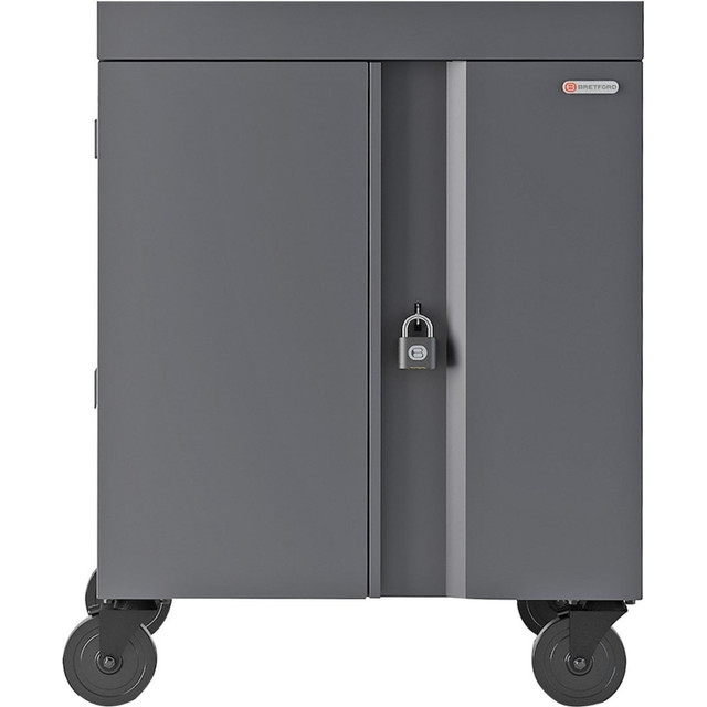 BRETFORD MANUFACTURING, INC. TVC32PAC-CK Bretford CUBE Cart - 2 Shelf - 4 Casters - Steel - 30in Width x 26.50in Depth x 37.50in Height - Charcoal - For 32 Devices BRETFORD MANUFACTURING, INC. TVC32PAC-CK Bretford CUBE Cart - 2 Shelf - 4 Casters - Steel - 30in Width x 26.50in Depth x 37.50in Height - Charcoal - For 32 Devices