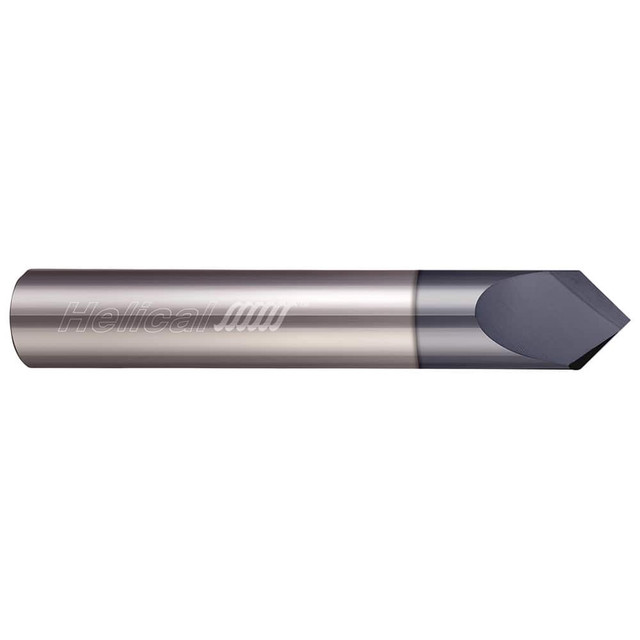 Helical Solutions 06018 Chamfer Mill: 1/8" Dia, 2 Flutes, Solid Carbide