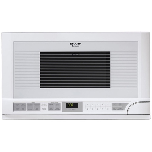 SHARP ELECTRONICS CORPORATION Sharp R1211T  R1211T 1.5 Cu Ft Over-The-Counter Microwave Oven, White