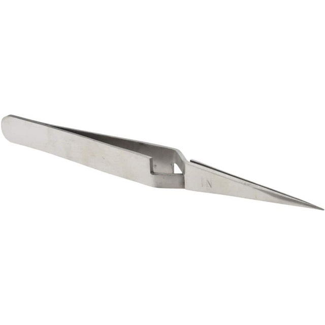 Value Collection 10471-SS Reverse Action Tweezer: N1, Fine Point Tip, 4-3/4" OAL