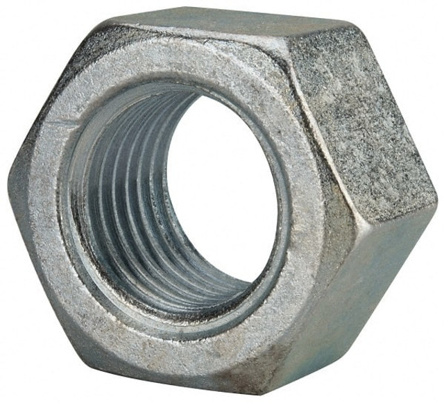Value Collection HNI22000-005BX Hex Nut: 2 - 4-1/2, Grade 2 & Grade A Steel, Zinc Clear Finish