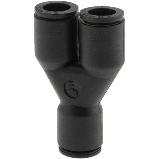 Parker KP23979 Push-To-Connect Tube to Tube Tube Fitting: Union Y, 1/4" OD