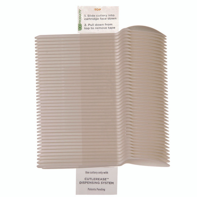 ECO-PRODUCTS,INC. EPCE6SPWHT Cutlery for Cutlerease Dispensing System, Spoon, Plastic, White, 960/Carton