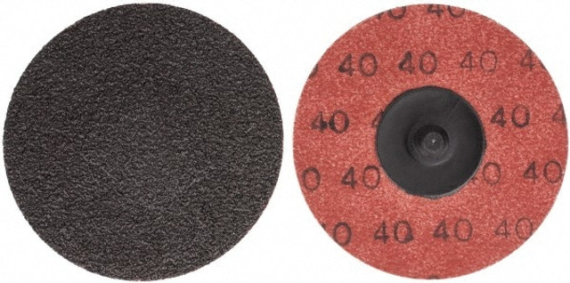 Norton 66623319028 Quick-Change Disc: Speed-Lok TR, 3" Disc Dia, 40 Grit, Aluminum Oxide, Coated