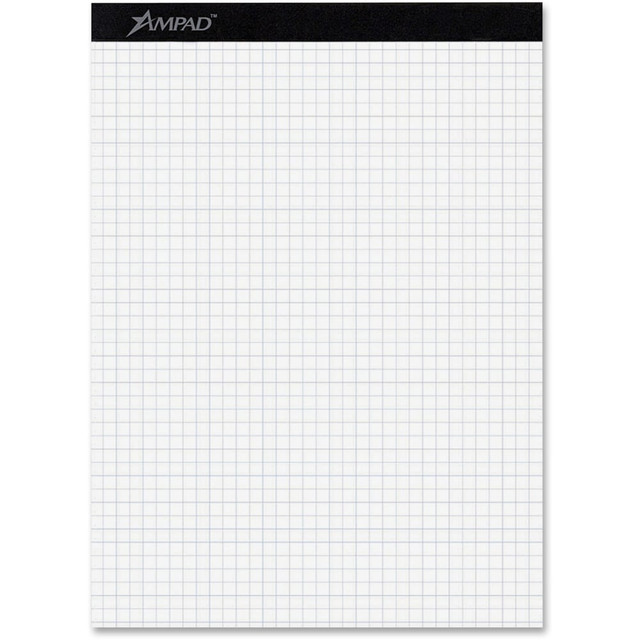TOPS BUSINESS FORMS Ampad 20210  Quad-Ruled Double Sheet Writing Pad, Letter Size, 100 Sheets