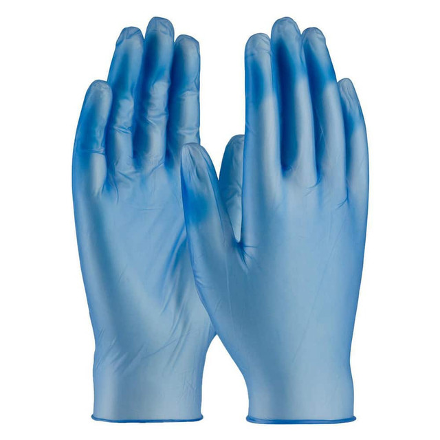 PIP 64-V77BPF/M Disposable Gloves: Medium, 5 mil Thick, Vinyl, Industrial Grade