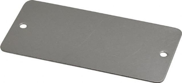 C.H. Hanson 43726 3 Inch Wide, Style 2, Stainless Steel Blank Metal Plate