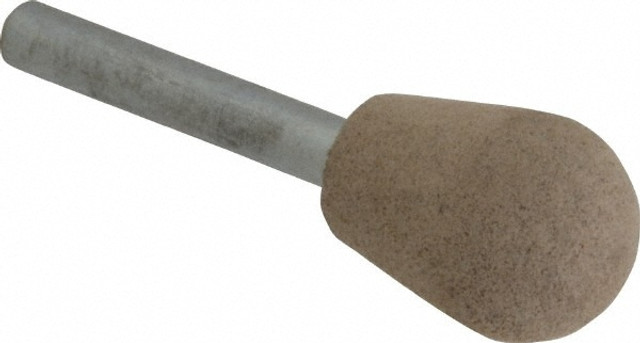 Cratex A23A80CXG 1/4 Mounted Point: 1" Thick, 1/4" Shank Dia, A23, 80 Grit, Medium