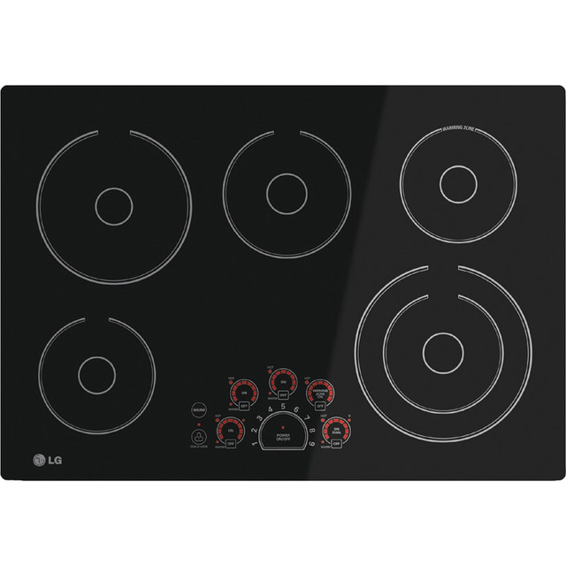 LG ELECTRONICS USA INC LCE3010SB LG LCE3010SB Electric Cooktop - 30in Wide - 5 Cooking Element(s) Gas Element - 3000 W Electric Element - Glass Ceramic Cooktop - Black LG ELECTRONICS USA INC LCE3010SB LG LCE3010SB Electric Cooktop - 30in Wide - 5 Cooking Element(s) Gas Element - 3000 W Electric Element - Glass Ceramic Cooktop - Black