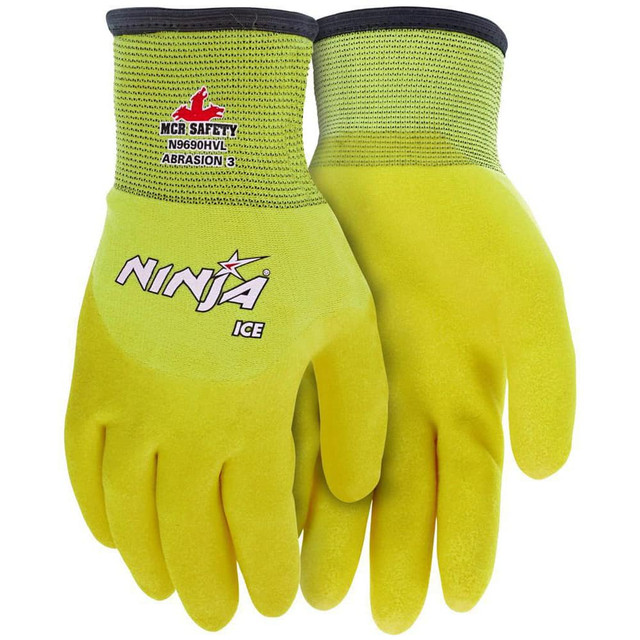 MCR Safety N9690HVXXL General Purpose Work Gloves: 2X-Large, Latex Coated, Nylon