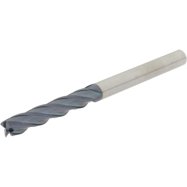 Hertel 750584 Square End Mill: 5/16'' Dia, 1-5/8'' LOC, 5/16'' Shank Dia, 4'' OAL, 4 Flutes, Solid Carbide