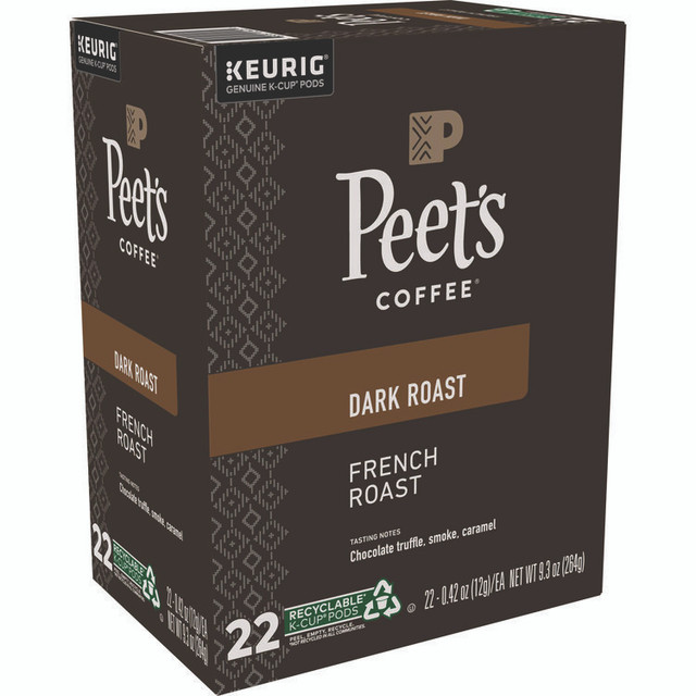 PEETS Peet's Coffee & Tea® 6545 French Roast Coffee K-Cups, 22/Box