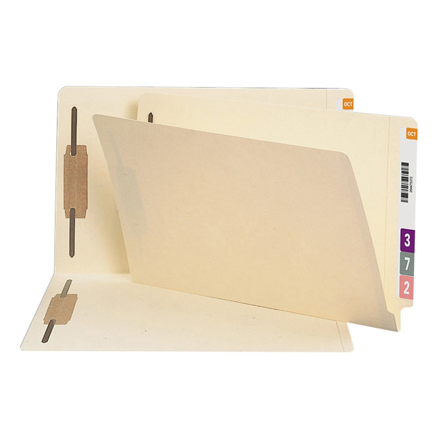 SMEAD MFG CO 2BET2-150C-1&3 Smead End-Tab Folders With Fastener, Straight Cut, Legal Size, Manila, Pack Of 50 SMEAD MFG CO 2BET2-150C-1&3 Smead End-Tab Folders With Fastener, Straight Cut, Legal Size, Manila, Pack Of 50