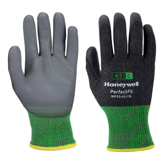 Perfect Fit NPF23-0113G-9/L Cut & Puncture Resistant Gloves; Glove Type: Cut-Resistant ; Coating Coverage: Palm & Fingertips ; Coating Material: Polyurethane ; Primary Material: HPPE ; Gender: Unisex ; Men's Size: Large