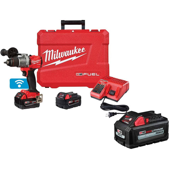 Milwaukee Tool 9904153/9078840 Cordless Hammer Drill: 1/2" Chuck, 0 to 32,000 BPM, 0 to 2,000 RPM