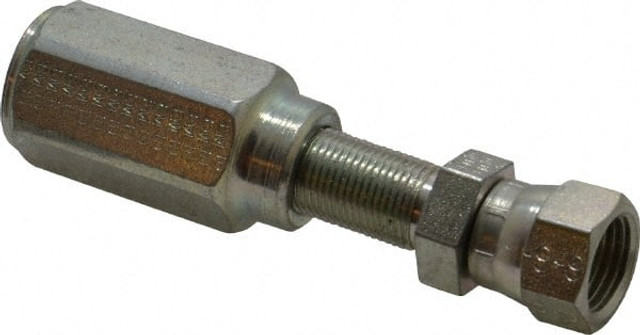 Parker 20642-6-6 Hydraulic Hose Female Swivel Fitting: 0.375" ID, 6 mm, 9/16-18