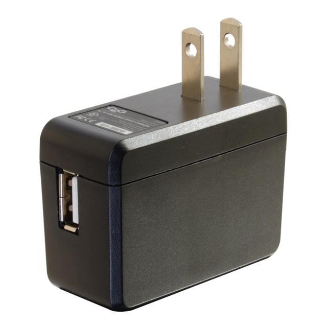 LASTAR INC. 22335 C2G USB Wall Charger - AC to USB Charger - 5V 2A Output - 120 V AC, 240 V AC Input Voltage - 5 V DC Output Voltage - 2.10 A Output Current"""