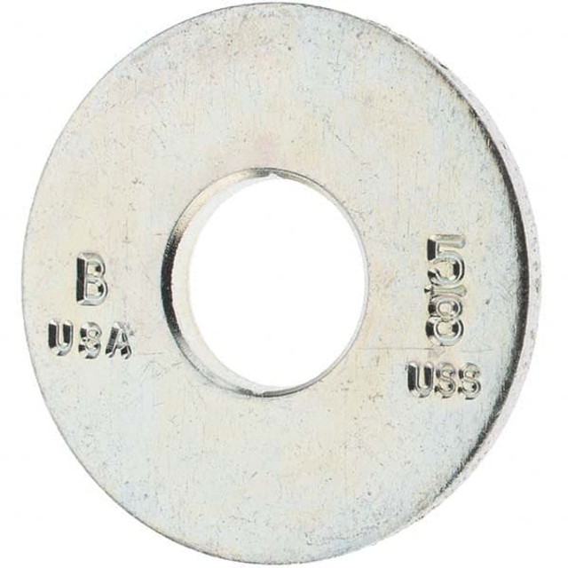 Bowmalloy KP80406 5/8" Screw USS Flat Washer: Carbon Steel, Zinc-Plated Clear Chromate