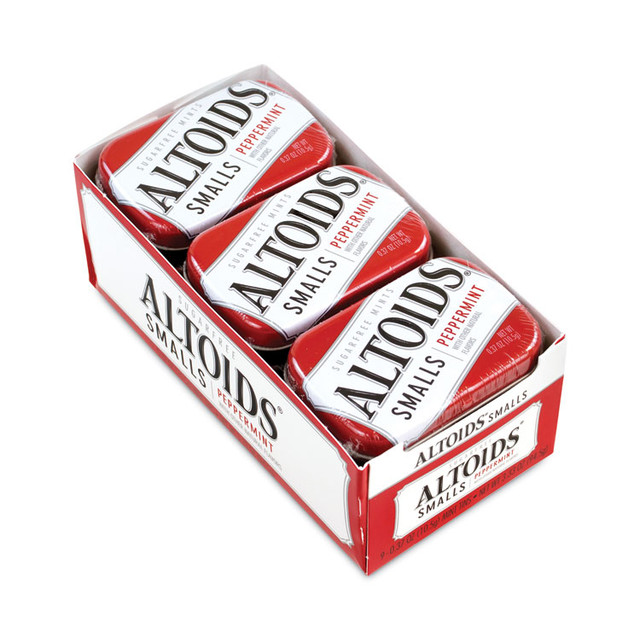 CALLARD & BOWSER-SUCHARD Altoids® 20900486 Smalls Sugar Free Mints, Peppermint, 0.37 oz, 9 Tins/Pack