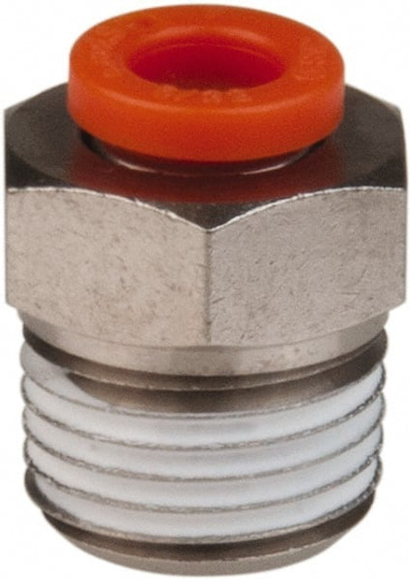 SMC PNEUMATICS KQ2H01-33NS Push-to-Connect Tube Fitting: Connector, 1/16" Thread, 1/8" OD