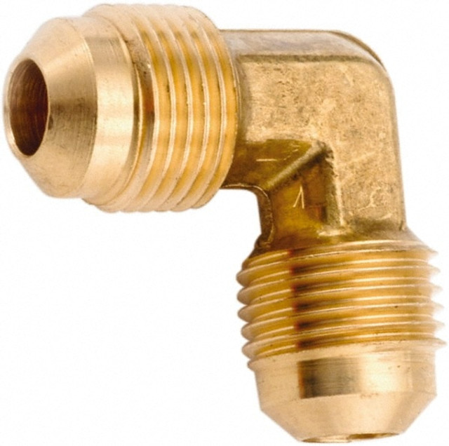 ANDERSON METALS 754055-08 Lead Free Brass Flared Tube Union: 1/2" Tube OD, 45 ° Flared Angle