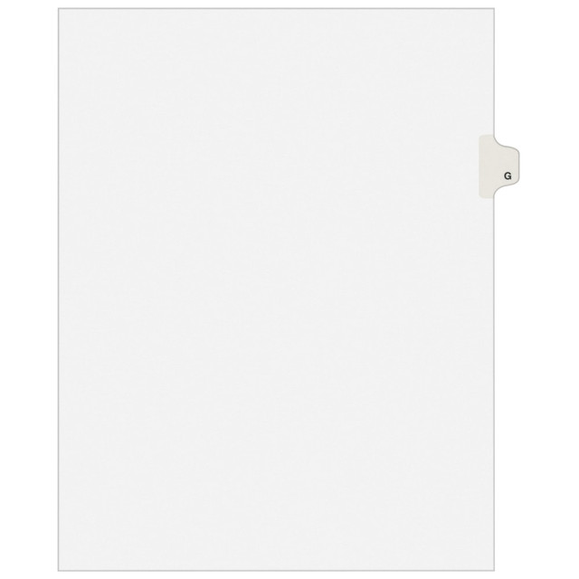 AVERY PRODUCTS CORPORATION 01407 Avery 30% Recycled Side-Tab Legal Exhibit Dividers, Tab Title G, Pack Of 25 AVERY PRODUCTS CORPORATION 01407 Avery 30% Recycled Side-Tab Legal Exhibit Dividers, Tab Title G, Pack Of 25