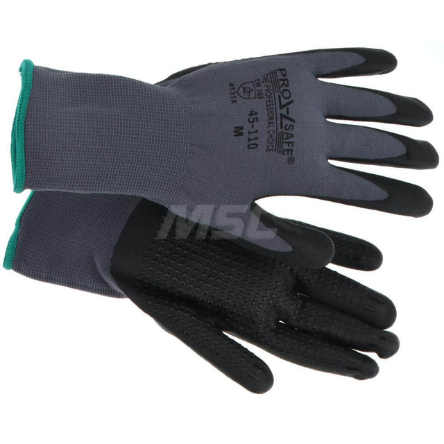 PRO-SAFE 45-110-S General Purpose Work Gloves: Small, Nitrile Coated, Nylon
